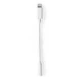 Lightning-Adapter | Apple Lightning, 8 Pólusú | 3.5 mm Aljzat | Nikkelezett | 0.10 m | Kerek | TPE | Boríték