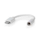 Lightning-Adapter | Apple Lightning, 8 Pólusú | 3.5 mm Aljzat | Nikkelezett | 0.10 m | Kerek | TPE | Boríték