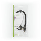 USB kábel | USB 2.0 | USB-A Dugasz | USB Micro-B Dugasz | 480 Mbps | Nikkelezett | 1.00 m | Lapos | PVC | Fekete | Műanyag Zacskó