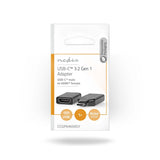 USB adapter | USB 3.2 Gen 1 | USB-C™ Dugasz | HDMI™ Aljzat | Nikkelezett | Fekete / Szürke | Boríték