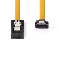 SATA kábel | 6 Gbps | SATA 7-Tűs Aljzat | SATA 7-Tűs Aljzat | PVC | 1.00 m | Lapos | PVC | Sárga | Műanyag Zacskó