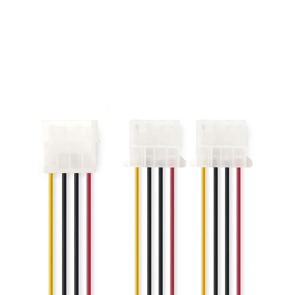 Belső hálózati kábel | Molex Dugasz - 2 db Molex Aljzat | 0,15 m | Különféle