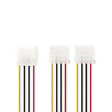 Belső hálózati kábel | Molex Dugasz - 2 db Molex Aljzat | 0,15 m | Különféle