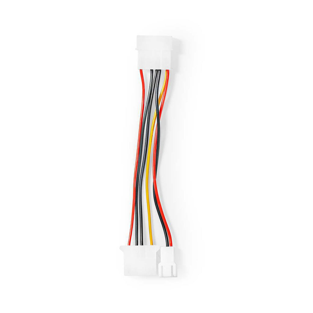 Belső hálózati kábel | Molex Dugasz - Molex Aljzat + 3 tűs Ventilátortáp | 0,15 m | Különféle