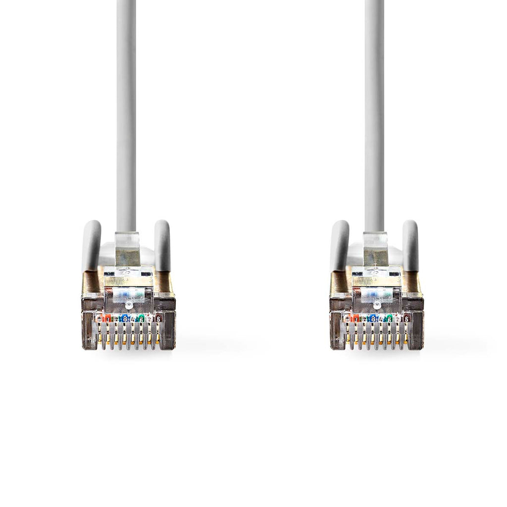 Cat 5e kábel | SF/UTP | RJ45 Dugasz | RJ45 Dugasz | 0.15 m | Kerek | PVC | Szürke | Műanyag Zacskó