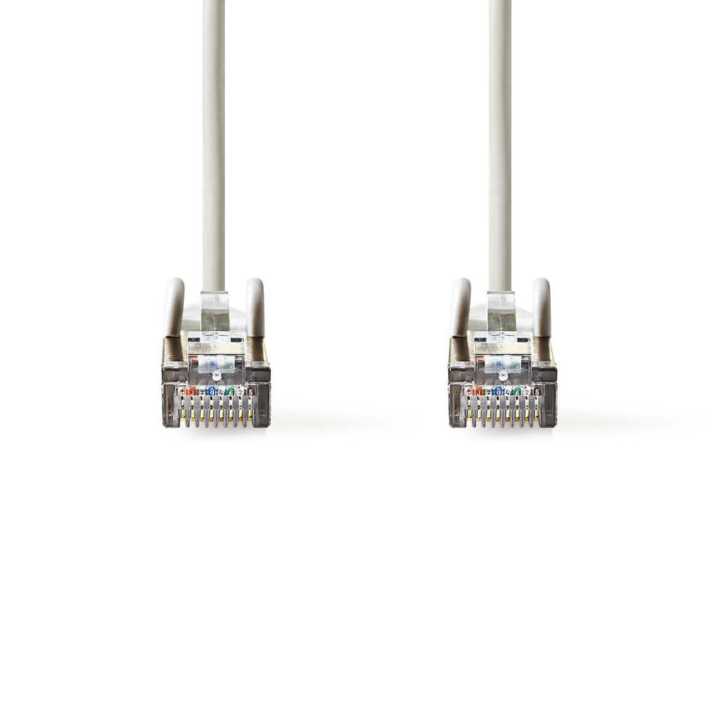 Cat 5e kábel | SF/UTP | RJ45 (8P8C) Dugasz | RJ45 (8P8C) Dugasz | 20.0 m | Kerek | PVC | Szürke | Műanyag Zacskó