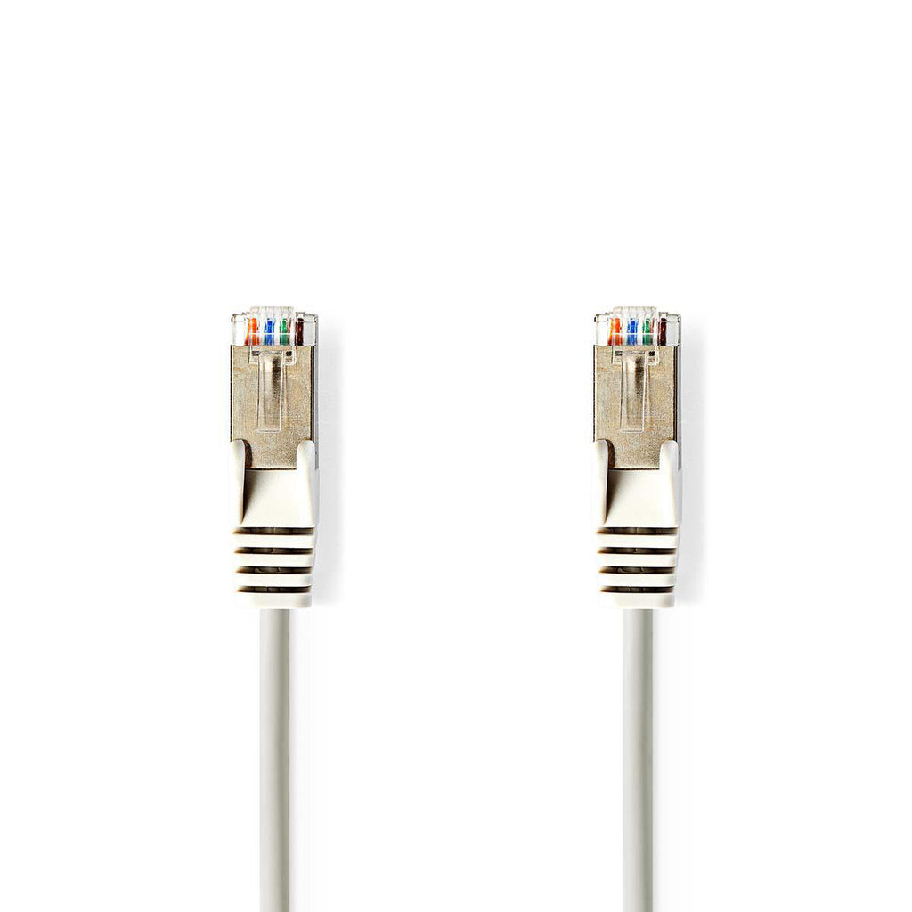Cat 5e kábel | SF/UTP | RJ45 (8P8C) Dugasz | RJ45 (8P8C) Dugasz | 3.00 m | Kerek | PVC | Szürke | Műanyag Zacskó