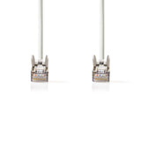 Cat 5e kábel | SF/UTP | RJ45 (8P8C) Dugasz | RJ45 (8P8C) Dugasz | 10.0 m | Kerek | PVC | Fehér | Műanyag Zacskó