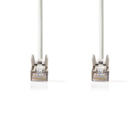 Cat 5e kábel | SF/UTP | RJ45 Dugasz | RJ45 Dugasz | 3.00 m | Kerek | PVC | Fehér | Boríték