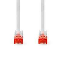 Cat 6 kábel | RJ45 Dugasz | RJ45 Dugasz | U/UTP | 0.50 m | Kerek | PVC | Fehér | Boríték