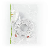 Cat 6 kábel | RJ45 Dugasz | RJ45 Dugasz | U/UTP | 15.0 m | Kerek | PVC | Fehér | Boríték