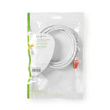 Cat 6 kábel | RJ45 (8P8C) Dugasz | RJ45 (8P8C) Dugasz | UTP | 1.50 m | Kerek | PVC | Fehér | Műanyag Zacskó