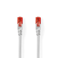 Cat 6 kábel | RJ45 Dugasz | RJ45 Dugasz | U/UTP | 2.00 m | Kerek | PVC | Fehér | Műanyag Zacskó