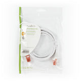 Cat 6 kábel | RJ45 Dugasz | RJ45 Dugasz | U/UTP | 2.00 m | Kerek | PVC | Fehér | Műanyag Zacskó