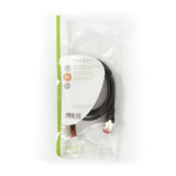 Cat 6 kábel | RJ45 Dugasz | RJ45 Dugasz | S/FTP | 1.00 m | Kerek | LSZH | Fekete | Műanyag Zacskó