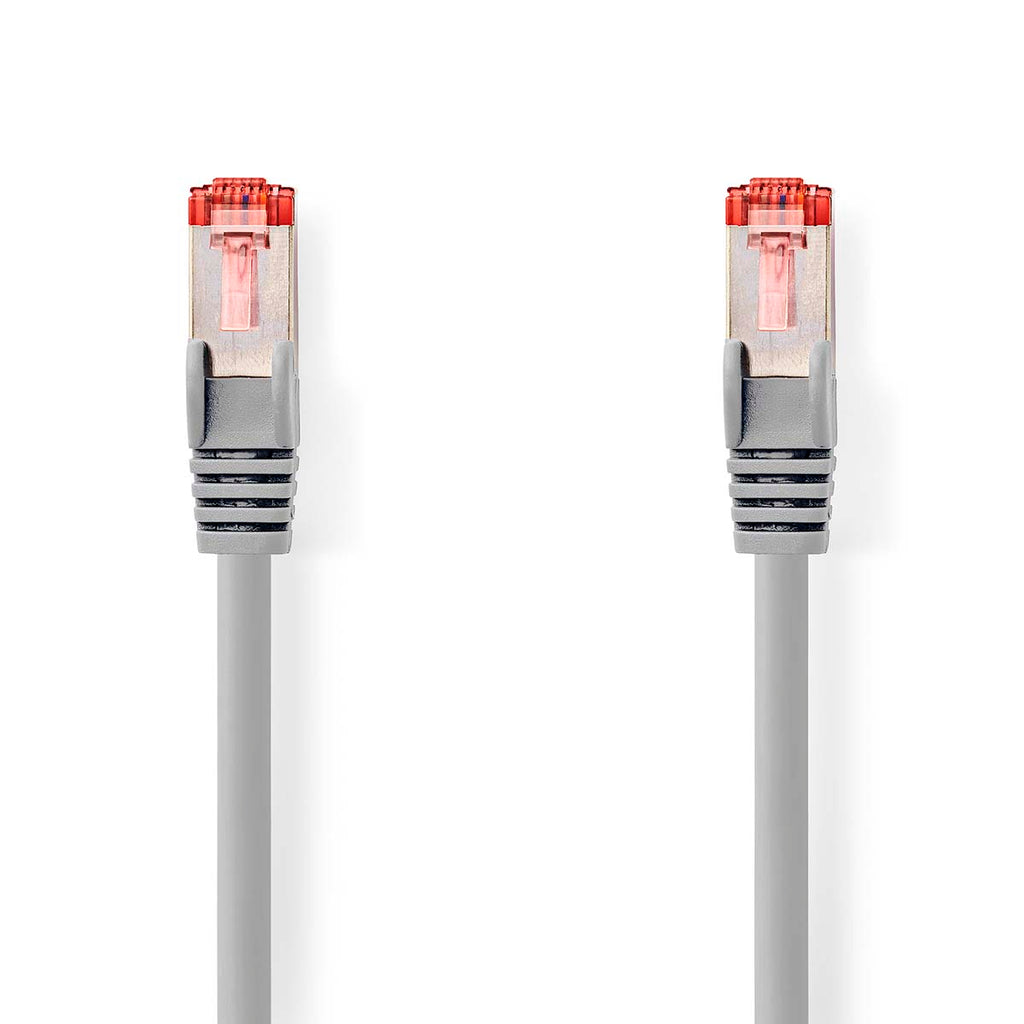 Cat 6 kábel | RJ45 Dugasz | RJ45 Dugasz | S/FTP | 2.00 m | Kerek | LSZH | Szürke | Műanyag Zacskó