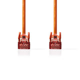 Cat 6 kábel | RJ45 Dugasz | RJ45 Dugasz | S/FTP | 0.25 m | Kerek | LSZH | Narancs | Boríték
