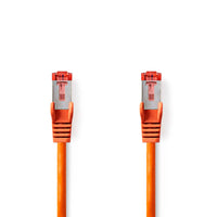 Cat 6 kábel | RJ45 Dugasz | RJ45 Dugasz | S/FTP | 0.25 m | Kerek | LSZH | Narancs | Boríték