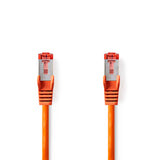 Cat 6 kábel | RJ45 Dugasz | RJ45 Dugasz | S/FTP | 0.25 m | Kerek | LSZH | Narancs | Boríték
