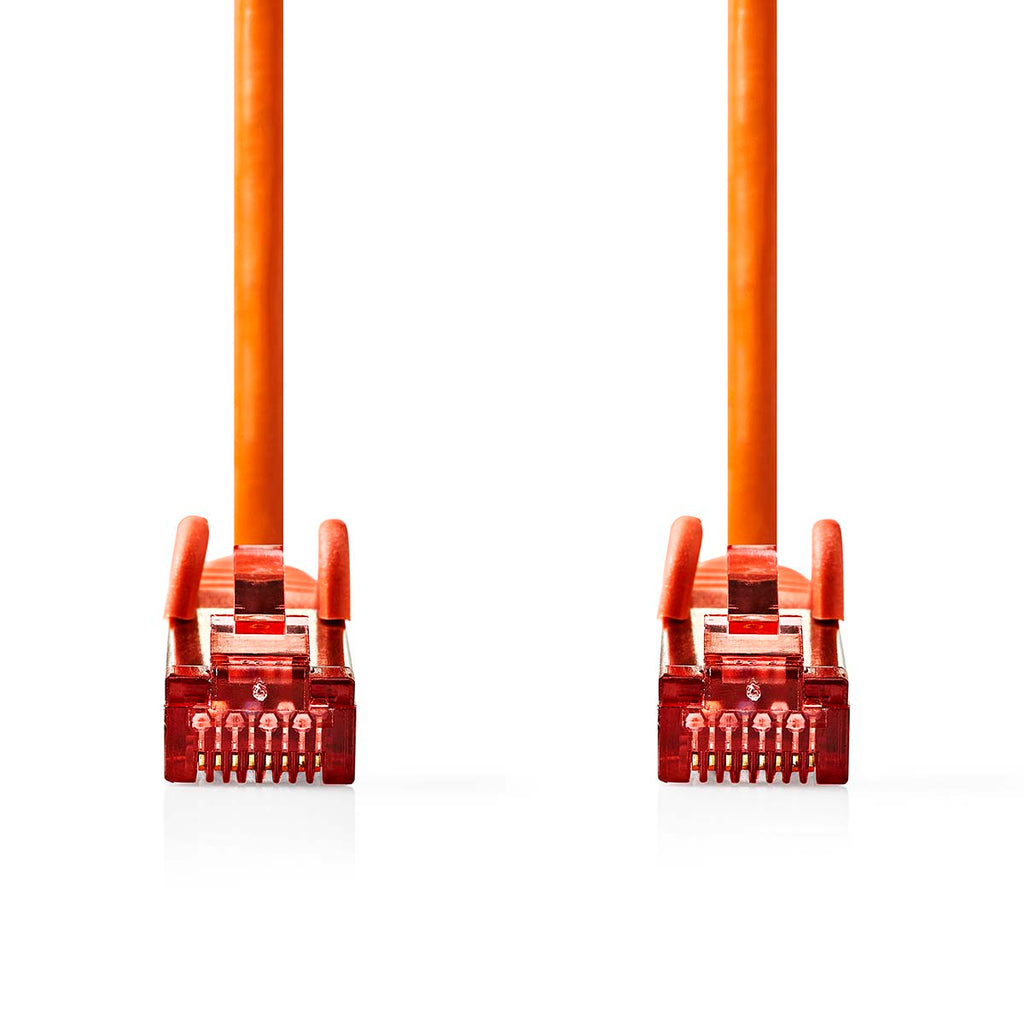 Cat 6 kábel | RJ45 Dugasz | RJ45 Dugasz | S/FTP | 2.00 m | Kerek | LSZH | Narancs | Műanyag Zacskó