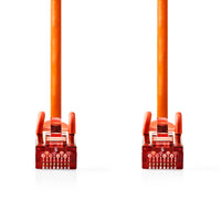 Cat 6 kábel | RJ45 Dugasz | RJ45 Dugasz | S/FTP | 2.00 m | Kerek | LSZH | Narancs | Műanyag Zacskó