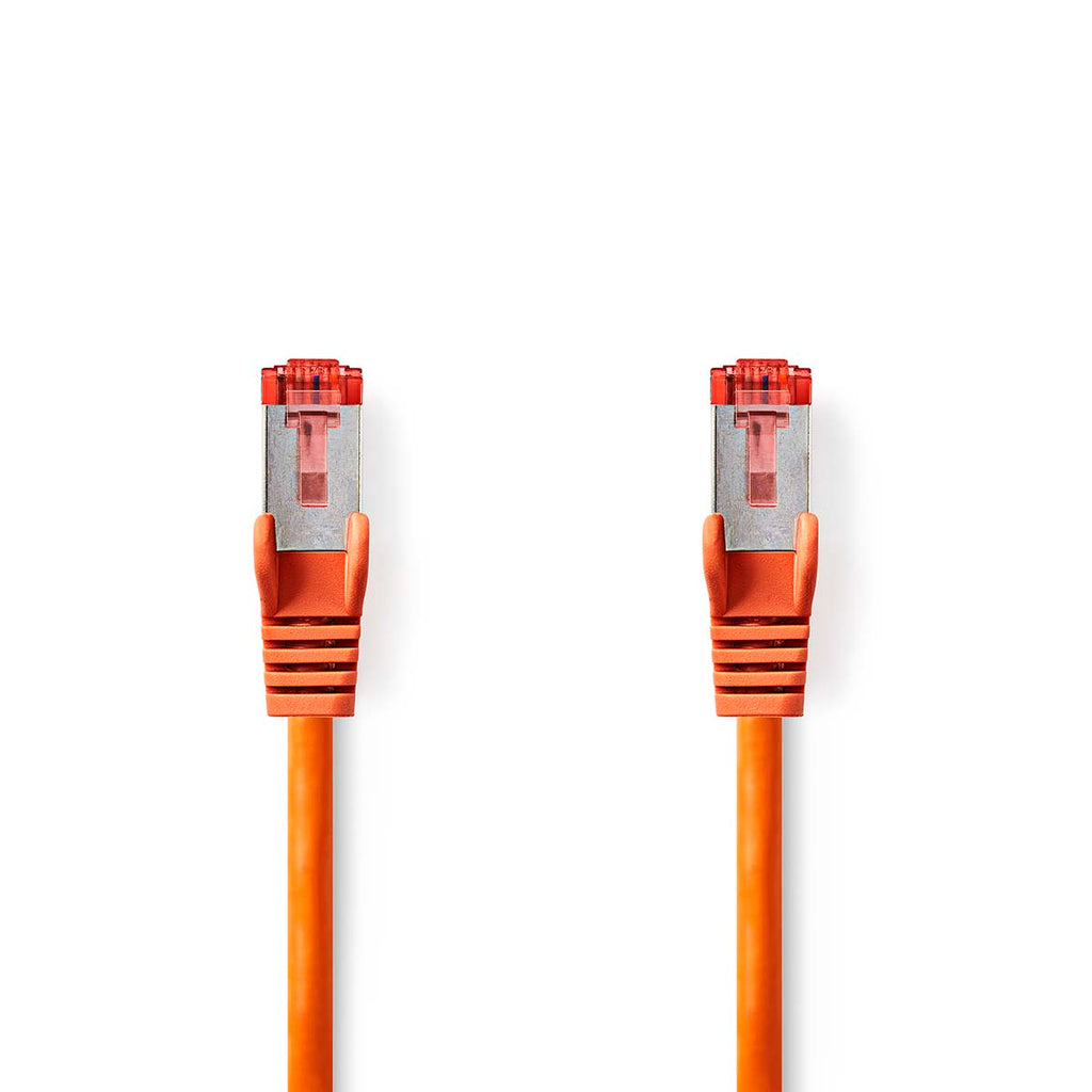 Cat 6 kábel | RJ45 Dugasz | RJ45 Dugasz | S/FTP | 2.00 m | Kerek | LSZH | Narancs | Műanyag Zacskó