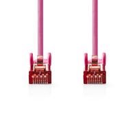 Cat 6 kábel | RJ45 Dugasz | RJ45 Dugasz | S/FTP | 1.00 m | Kerek | LSZH | Rózsaszín | Műanyag Zacskó