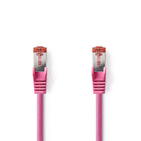 Cat 6 kábel | RJ45 Dugasz | RJ45 Dugasz | S/FTP | 1.00 m | Kerek | LSZH | Rózsaszín | Műanyag Zacskó