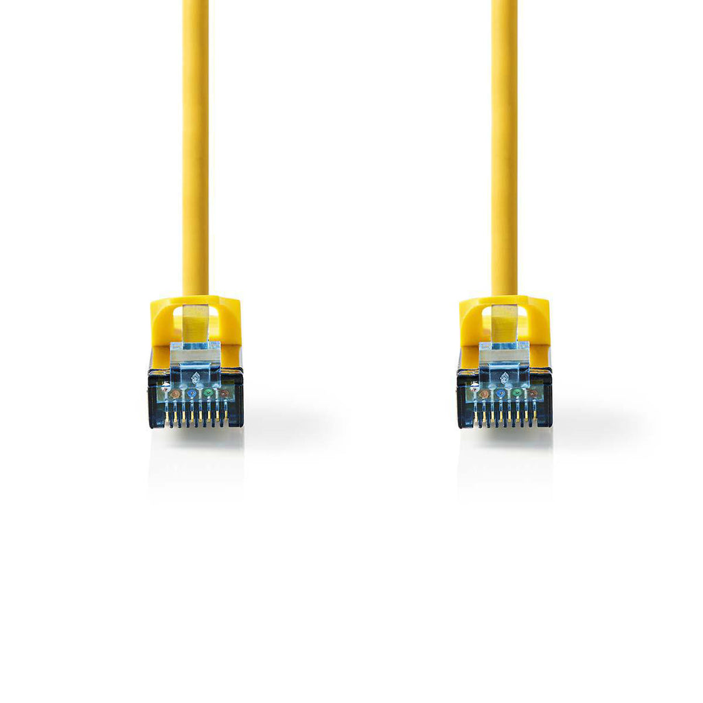 CAT6a Kábel | SF/UTP | RJ45 Dugasz | RJ45 Dugasz | 10.0 m | Snagless | Kerek | PVC | Sárga | Műanyag Zacskó