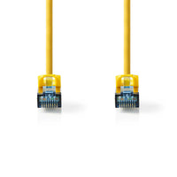 CAT6a Kábel | SF/UTP | RJ45 Dugasz | RJ45 Dugasz | 10.0 m | Snagless | Kerek | PVC | Sárga | Műanyag Zacskó