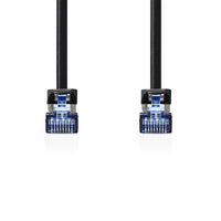 CAT6a Kábel | S/FTP | RJ45 Dugasz | RJ45 Dugasz | 3.00 m | Snagless | Kerek | LSZH | Fekete | Boríték