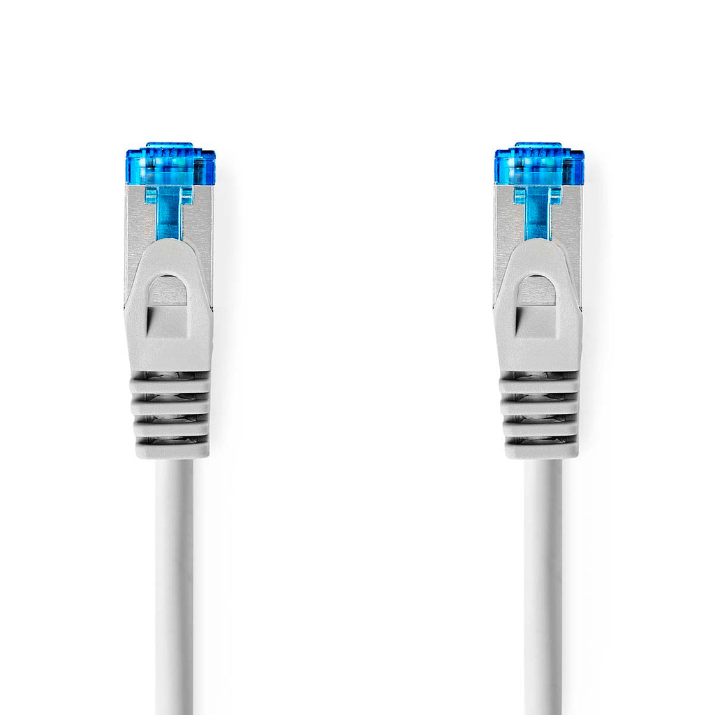 CAT6a Kábel | S/FTP | RJ45 Dugasz | RJ45 Dugasz | 0.50 m | Snagless | Kerek | LSZH | Szürke | Boríték