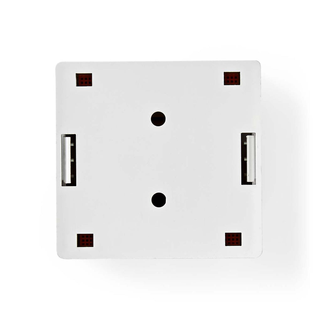 Hálózati fali doboz | A falon | 2-Port port(s) | UTP CAT6 | Egyenes | Aljzat | Aranyozott | PVC | Fehér | Boríték