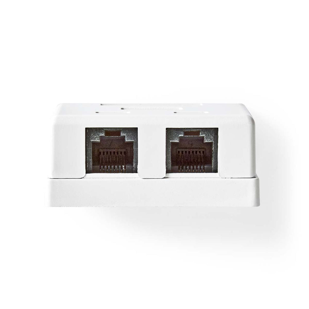 Hálózati fali doboz | A falon | 2-Port port(s) | UTP CAT6 | Egyenes | Aljzat | Aranyozott | PVC | Fehér | Boríték