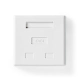 Hálózati fali doboz | A falon | 2-Port port(s) | STP CAT6 | Egyenes | Aljzat | Aranyozott | PVC | Fehér | Boríték