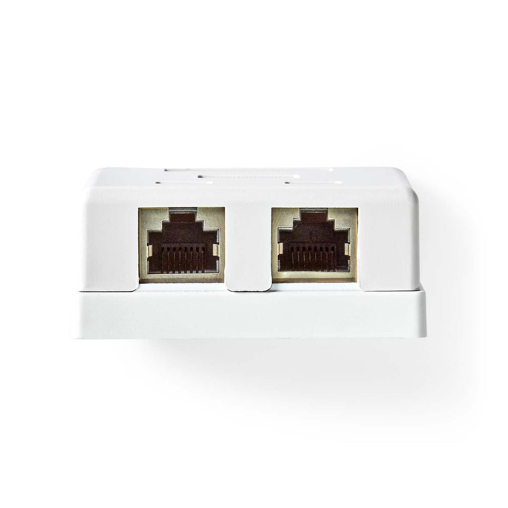 Hálózati fali doboz | A falon | 2-Port port(s) | STP CAT6 | Egyenes | Aljzat | Aranyozott | PVC | Fehér | Boríték