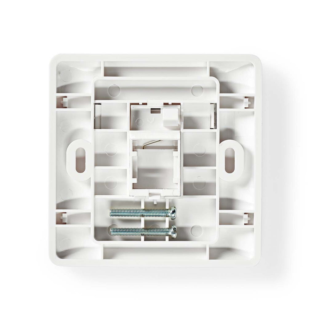 Network Keystone előlap | Előlap RJ45 | 1-Port port(s) | ABS | Fehér | Boríték