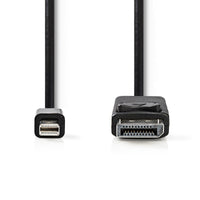 Mini DisplayPort-DisplayPort Kábel | Mini DisplayPort Dugasz | DisplayPort Dugasz | 2,0 m | Fekete