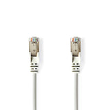 Cat 5e kábel | F/UTP | RJ45 Dugasz | RJ45 Dugasz | 0.50 m | Kerek | PVC | Szürke | Papírfüles