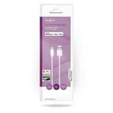 Lightning Kábel | USB 2.0 | Apple Lightning, 8 Pólusú | USB-A Dugasz | 480 Mbps | Nikkelezett | 1.00 m | Kerek | PVC | Fehér | Doboz