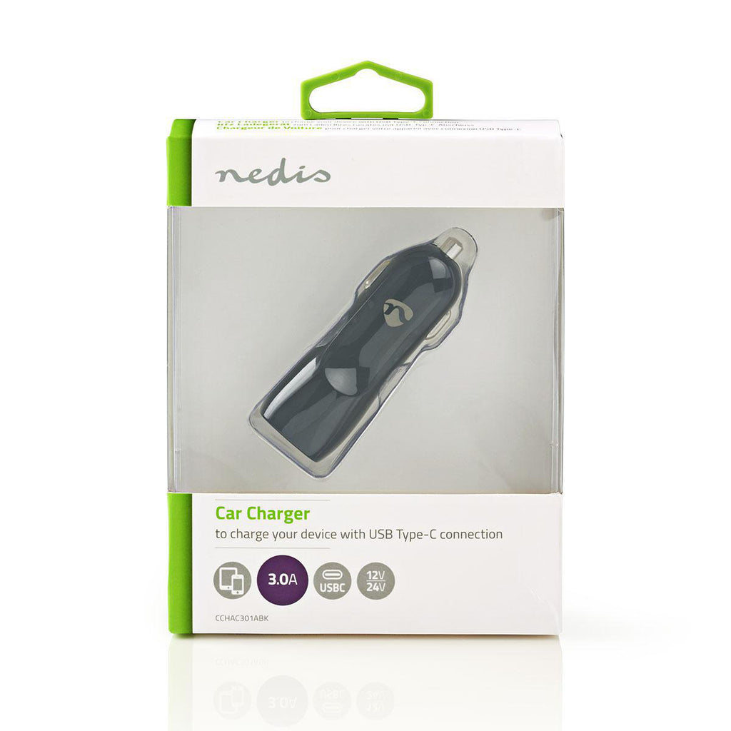 Autós töltő | 3,0 A | 1 kimenet | USB-C™ | Fekete