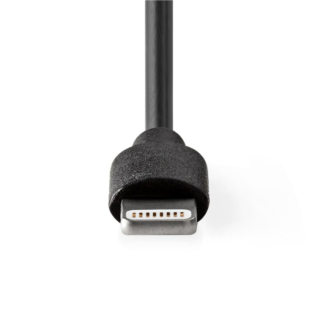 Autós töltő | 2,4 A | Fix Lightning kábel | Fekete