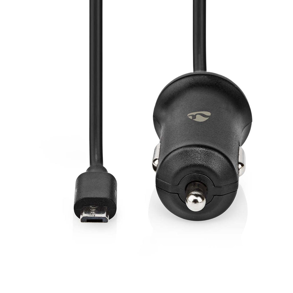 Autós Töltő | 1x 2.4 A | Kimenő csatlakozók száma: 1 | Micro USB (Rögzített) Kábel | 1.00 m | 12 W | Single Voltage Output