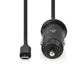 Autós Töltő | 1x 2.4 A | Kimenő csatlakozók száma: 1 | Micro USB (Rögzített) Kábel | 1.00 m | 12 W | Single Voltage Output