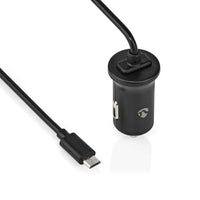 Autós Töltő | 1x 2.4 A | Kimenő csatlakozók száma: 1 | Micro USB (Rögzített) Kábel | 1.00 m | 12 W | Single Voltage Output