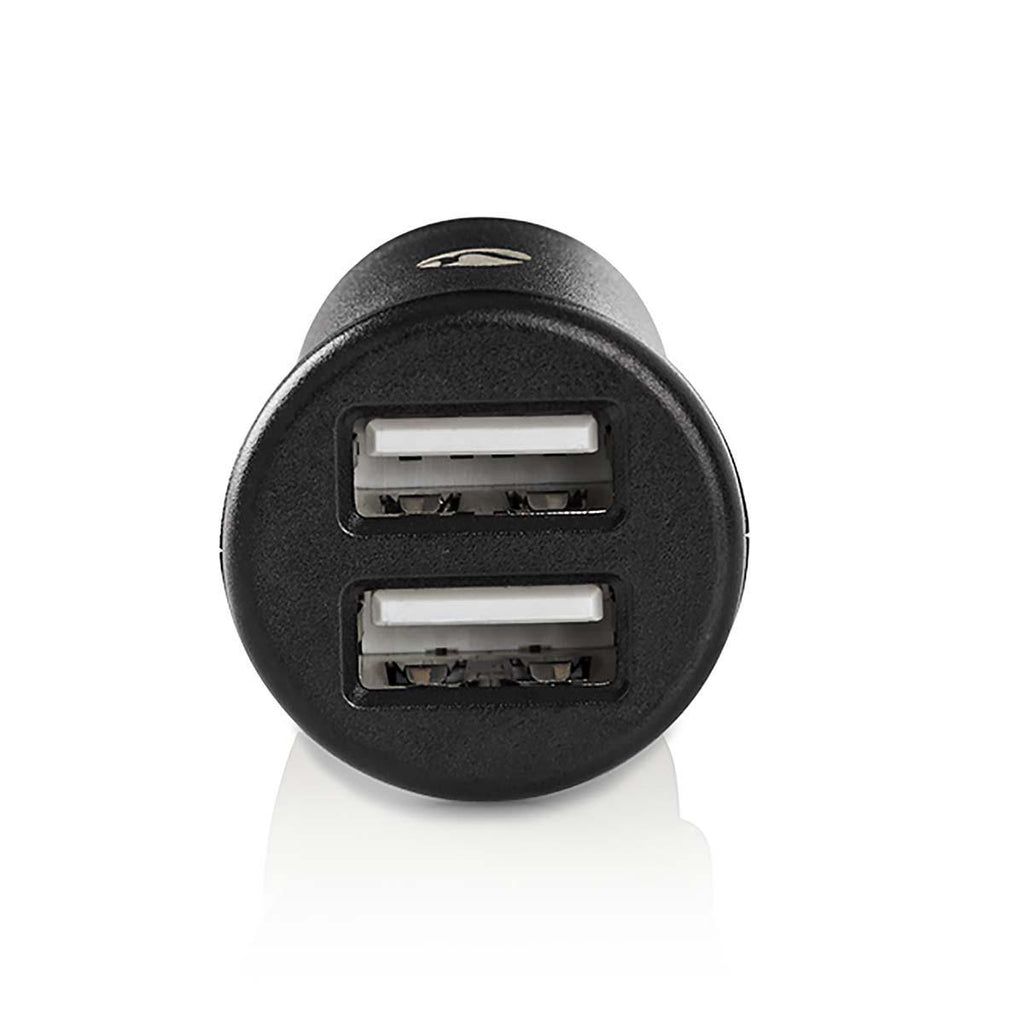 Autós töltő | 4.8 A | 2 kimenet | USB A | Fekete