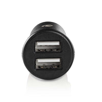 Autós töltő | 4.8 A | 2 kimenet | USB A | Fekete