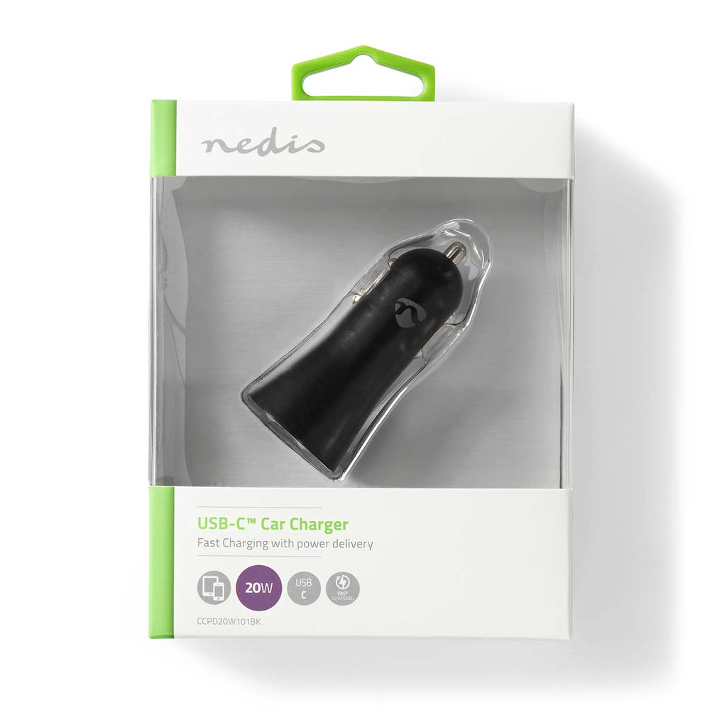 Autós Töltő | 1.67 / 2.22 / 3.0 A | Kimenő csatlakozók száma: 1 | Csatlakozó típusa: USB-C™ | 20 W | Automatikus Feszültség Kiválasztás | PD3.0 20W