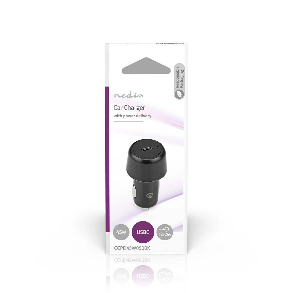 Autós Töltő | 3.0 A | Kimenő csatlakozók száma: 1 | Csatlakozó típusa: USB-C™ | 45 W | Automatikus Feszültség Kiválasztás