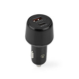 Autós Töltő | 2.0 / 3.0 / 3.25 A | Kimenő csatlakozók száma: 2 | Csatlakozó típusa: USB-A / USB-C™ | 65 W | Automatikus Feszültség Kiválasztás